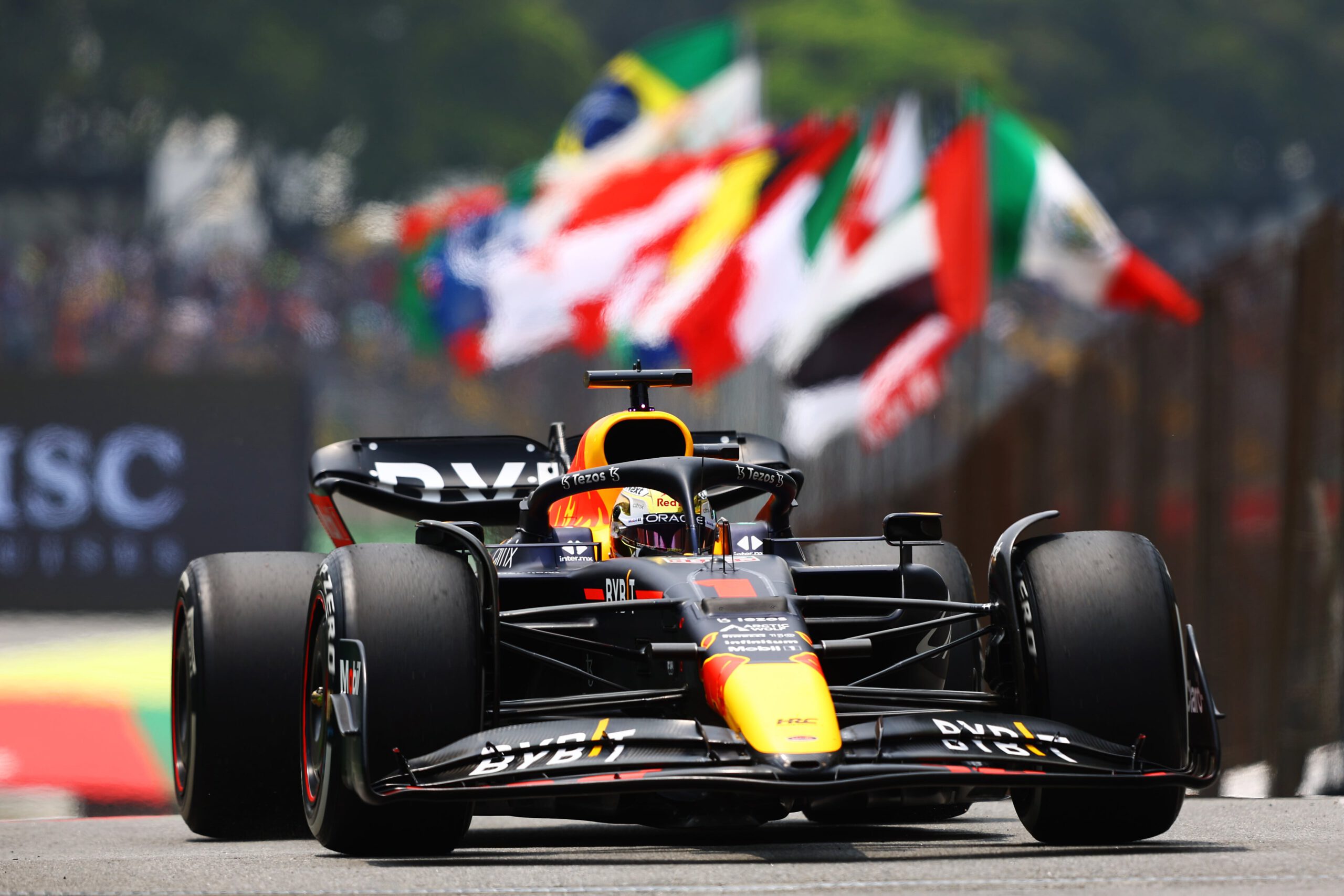 Verstappen on track at the 2022 Brazilian Grand Prix