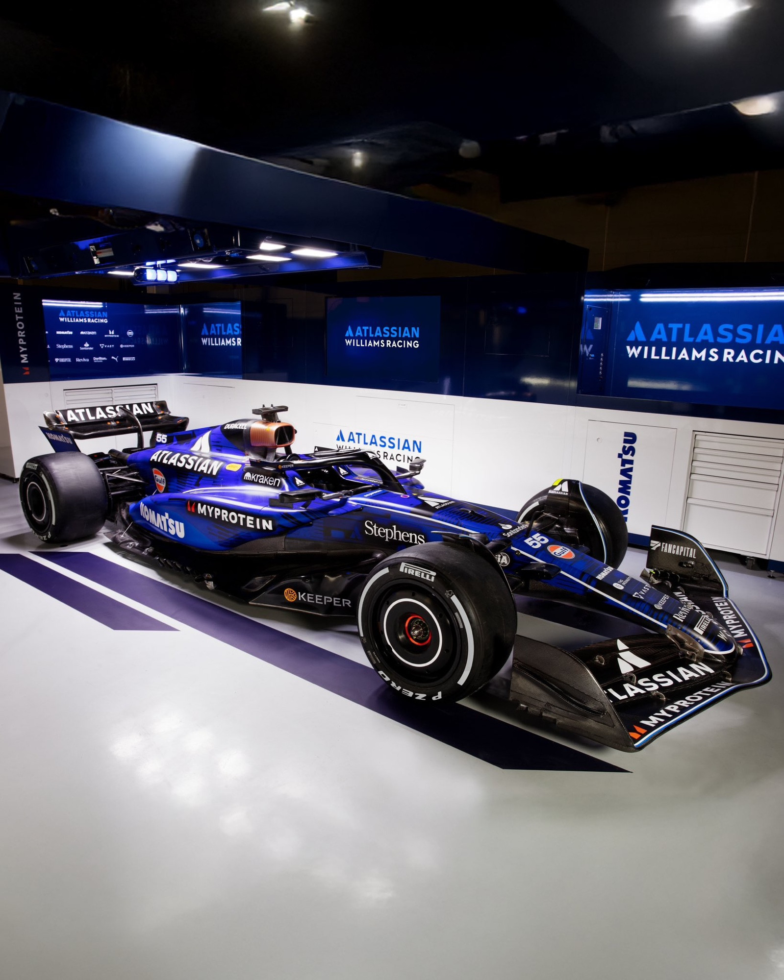 Williams unveils 2025 FW47 F1 challenger in one-off livery at Silverstone as Carlos Sainz and Alex Albon try it out.