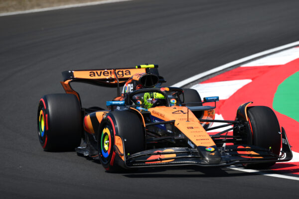 McLaren's Lando Norris set the top time in FP1 at the 2025 Chinese GP.