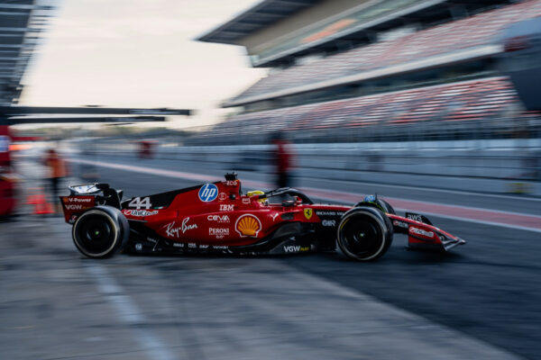 Lewis Hamilton crashes out of Ferrari F1 test in Barcelona.