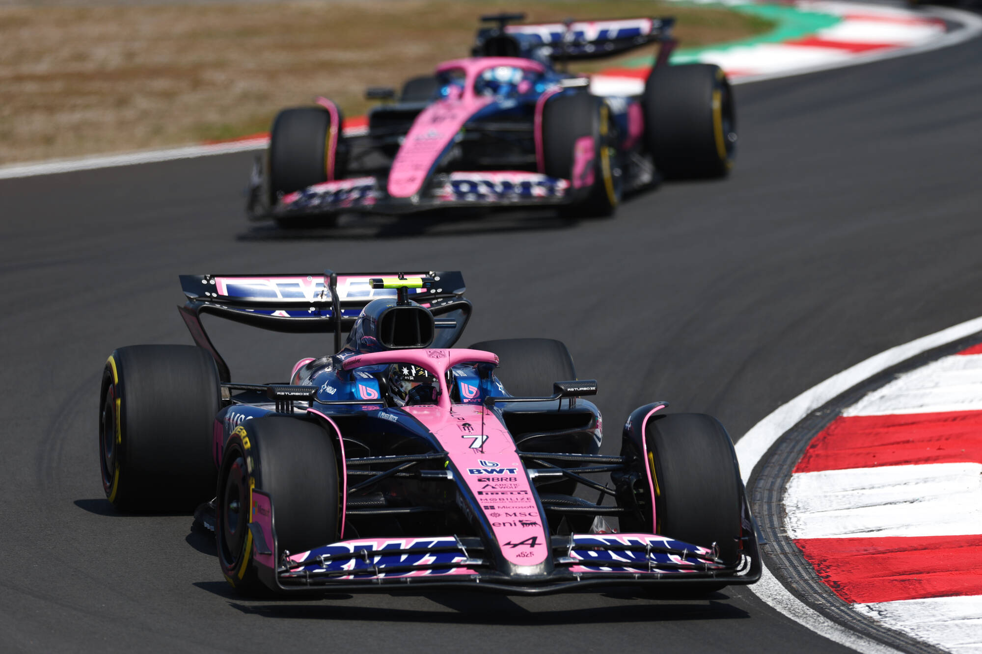 Jack Doohan and Pierre Gasly driving the Alpine A525 during Qualifying at the 2025 Chinese GP.