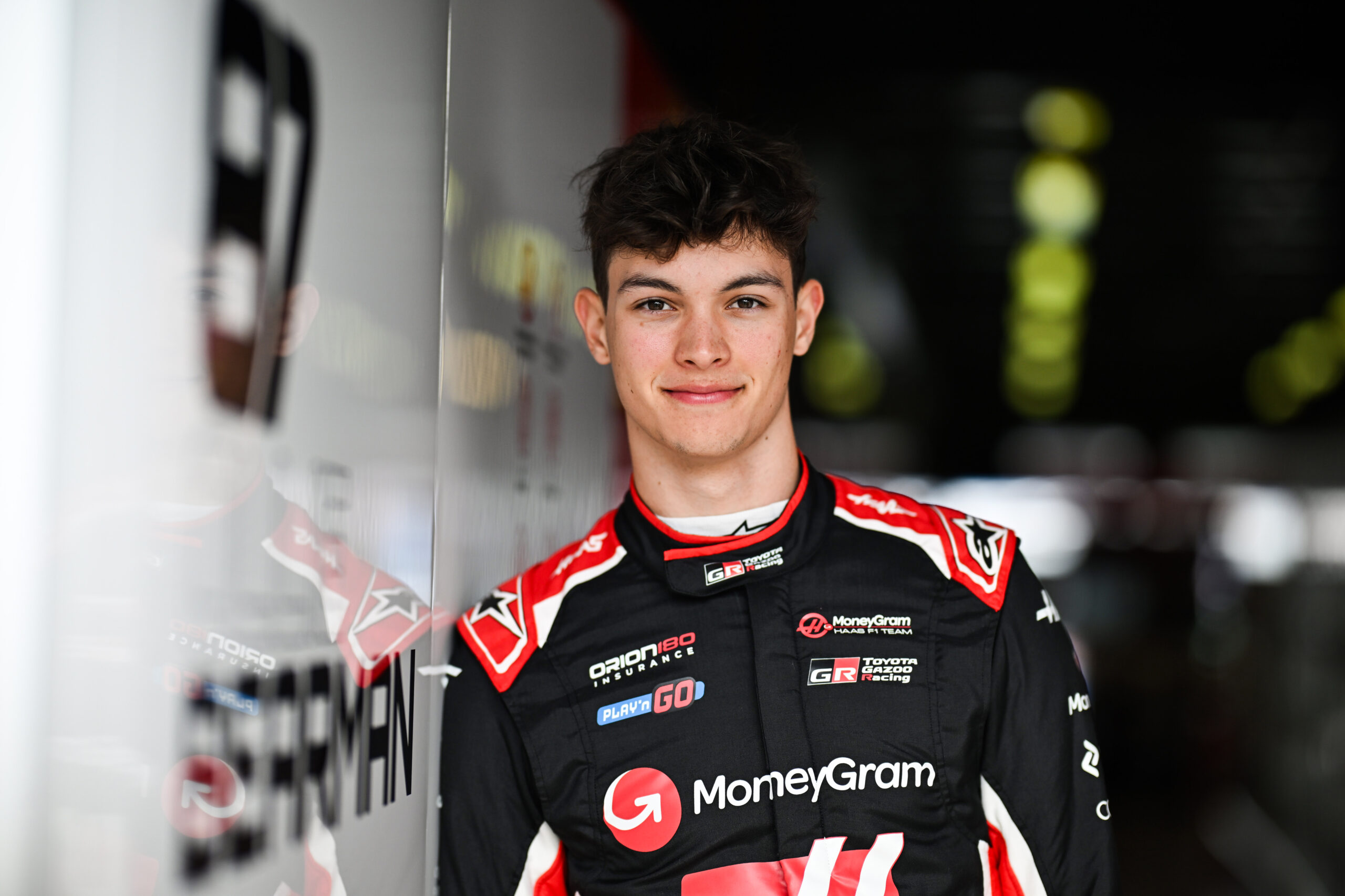 MELBOURNE, AUSTRALIA - MARCH 13: Oliver Bearman of Great Britain and Haas F1 poses for a photo in the Paddock during previews ahead of the F1 Grand Prix of Australia at Albert Park Grand Prix Circuit on March 13, 2025 in Melbourne, Australia. (Photo by Simon Galloway/LAT Images)