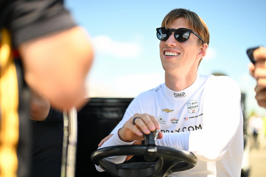 Sting Ray Robb, who drives for Juncos’s Chevrolet powered team in IndyCar