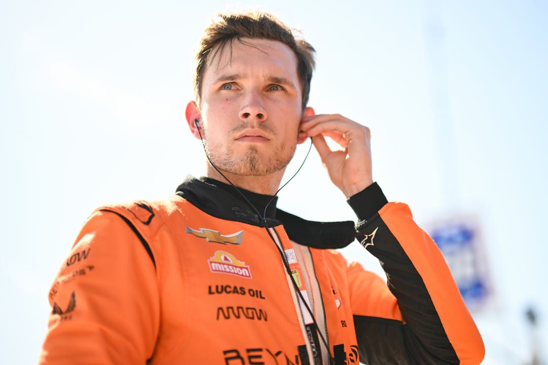 Lundgaard during the IndyCar FP2 at Thermal Club