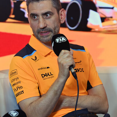 Andrea Stella, Team Principal, McLaren, in the team principals' press conference