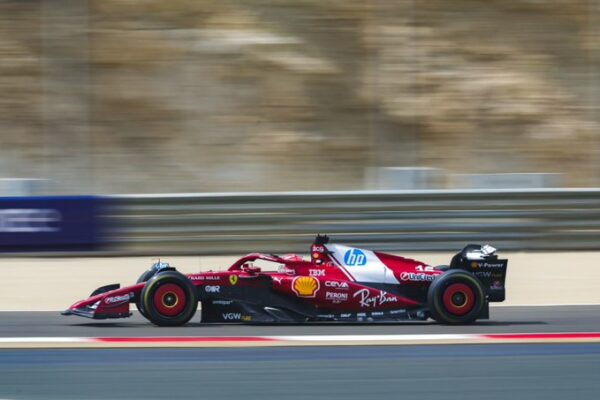 Leclerc during the 2025 F1 Testing