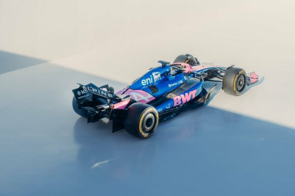 Alpine unveils A525 livery at 2025 F1 75 Season Launch Event. Their drivers are Pierre Gasly and Jack Doohan.