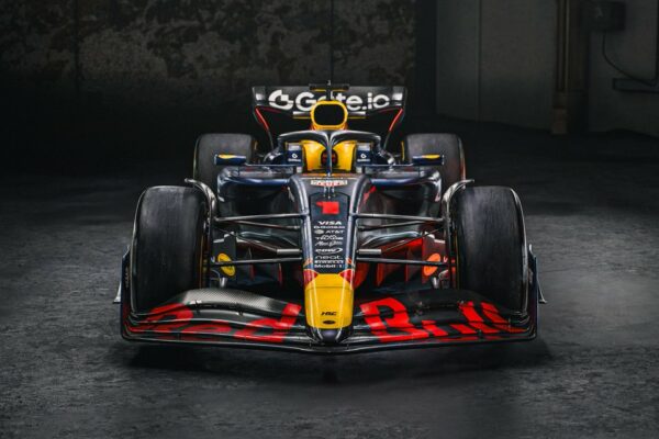 Red Bull Racing unveils RB21 livery at 2025 F1 75 Season Launch Event. Their drivers will be Max Verstappen and Liam Lawson