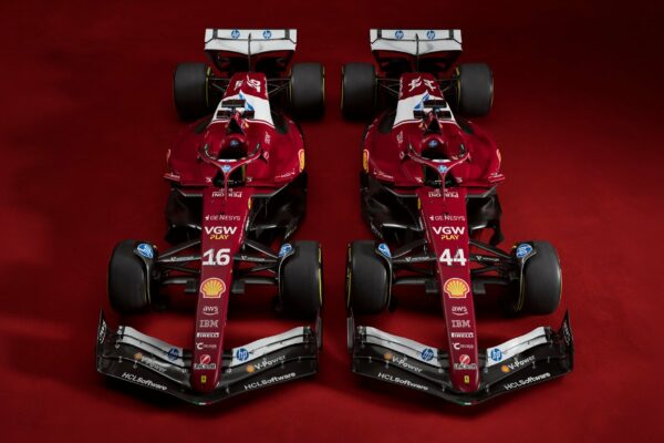 The 2025 F1 challenger SF-25 hits the track in Fiorano for Scuderia Ferrari.