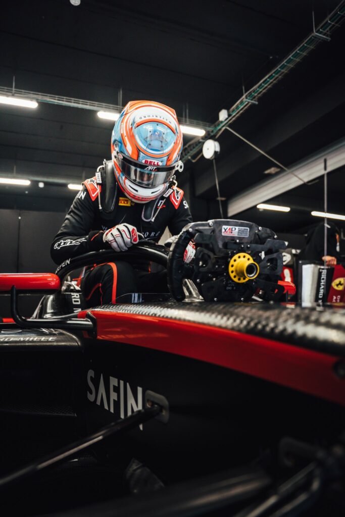 Laurens van Hoepen testing for the 2025 F3 season