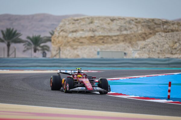 Lewis Hamilton on Day 2 of pre-season testing in Bahrain.