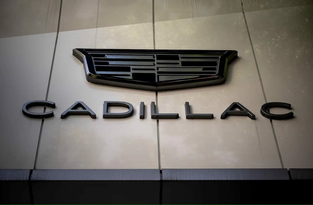 Cadillac F1 team logo at their headquarters