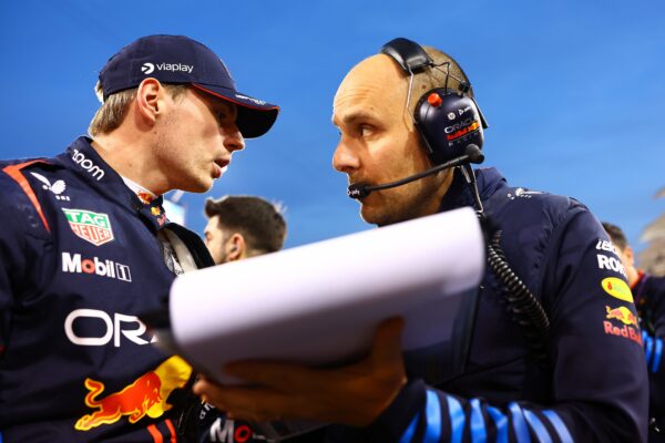 GP Lambiase and Max Verstappen speaking pre race at the 2024 Bahrain Grand Prix