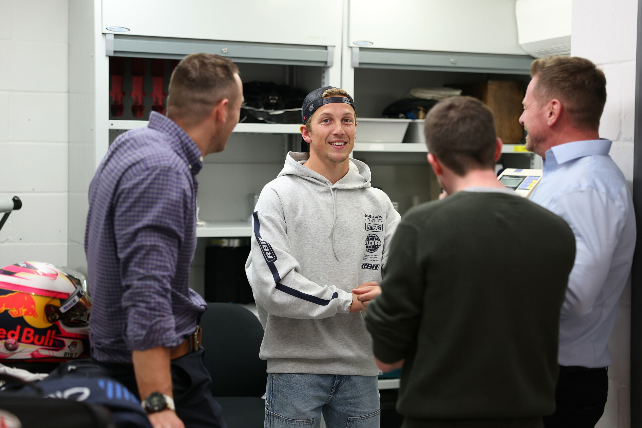 Liam Lawson Visits Oracle Red Bull Racing Factory