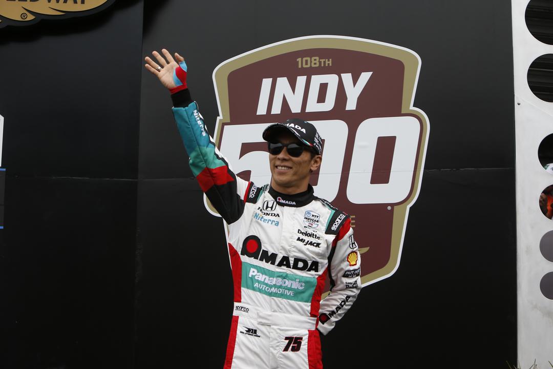 Takuma Sato at the 108th Running of the Indy 500