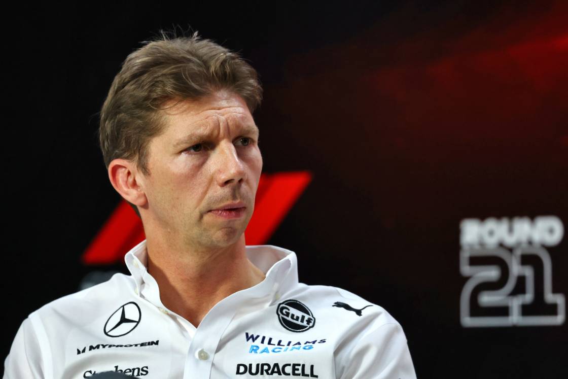 James Vowles (GBR) Williams Racing Team Principal in the FIA Press Conference. Formula 1 World Championship, Rd 21, Brazilian Grand Prix, Friday 1st November 2024. Sao Paulo, Brazil.