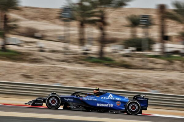 Sainz on track in the FW47 on day 1 of Pre season testing