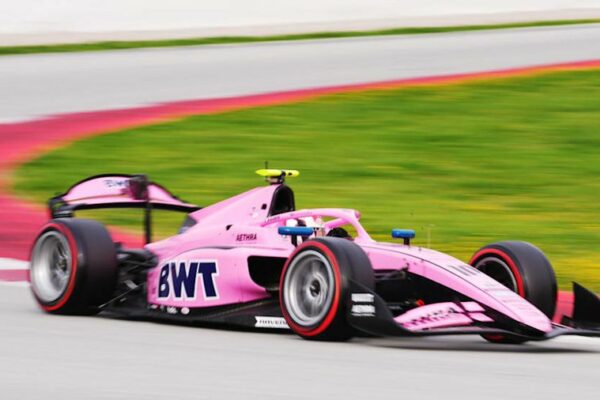 Prema Racing's Gabriele Minì topped the timesheets on the second day of F2 pre-season testing in Barcelona.