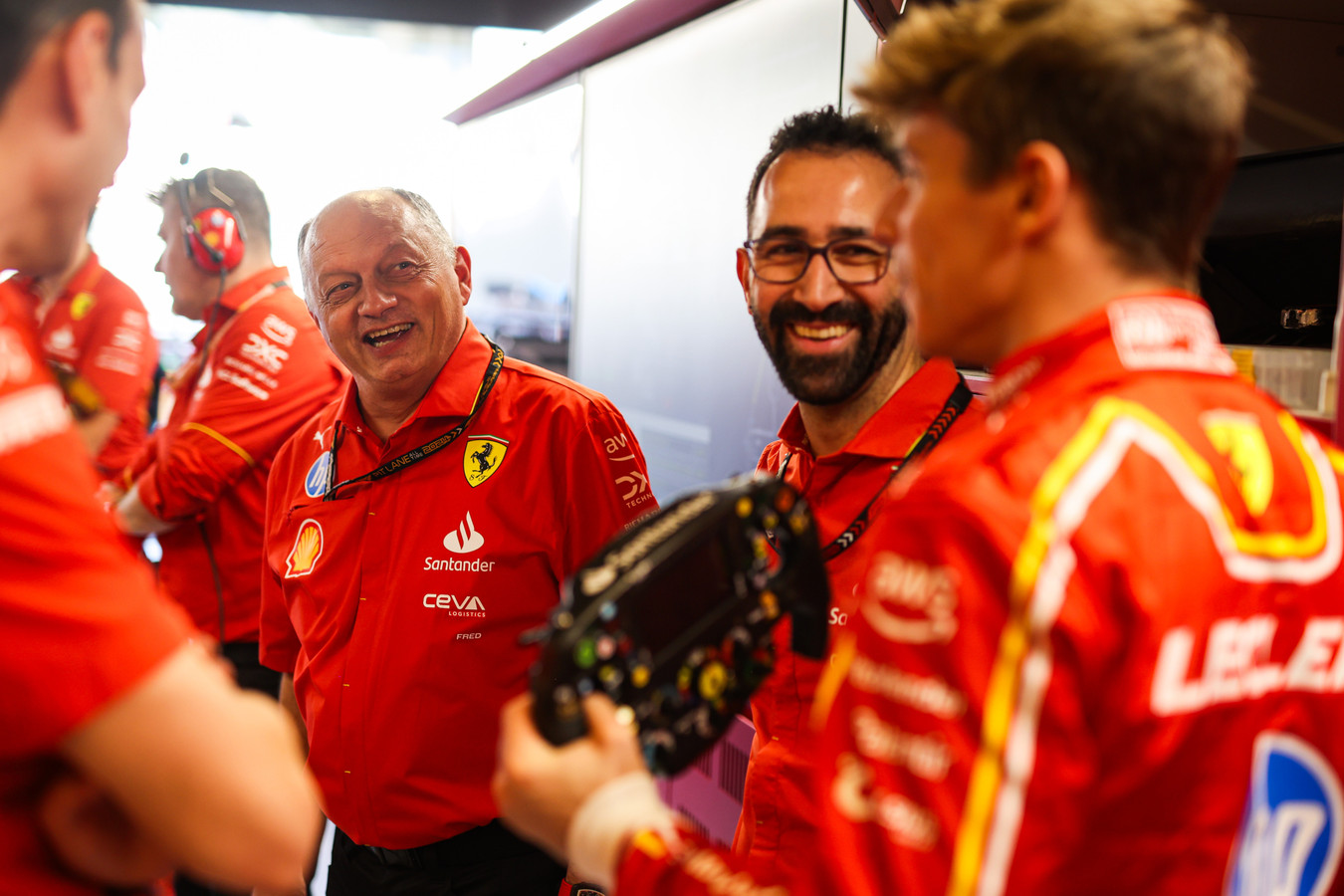 Ferrari team principal Fred Vasseur in Abu Dhabi