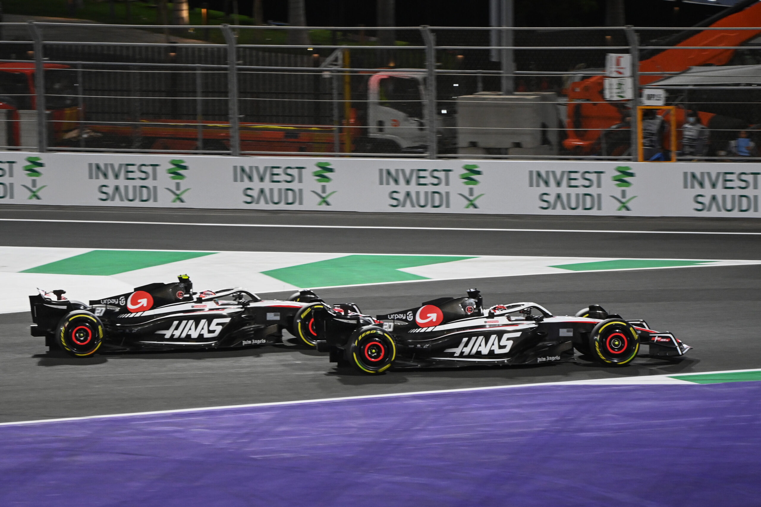 Both Haas drivers on track in Jeddah