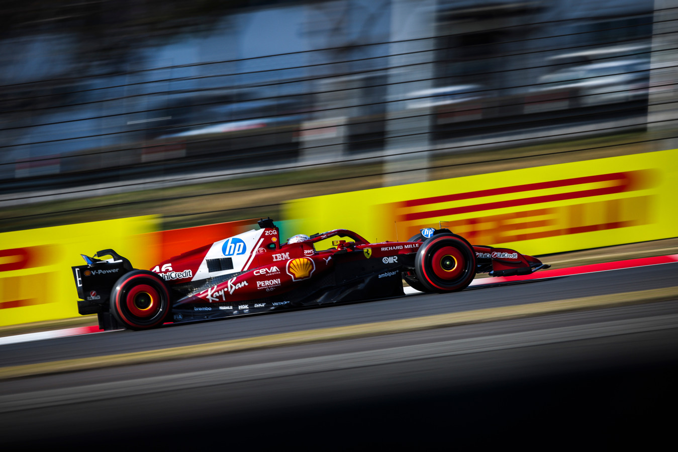 Leclerc during Qualifying for F1's 2025 Chinese GP