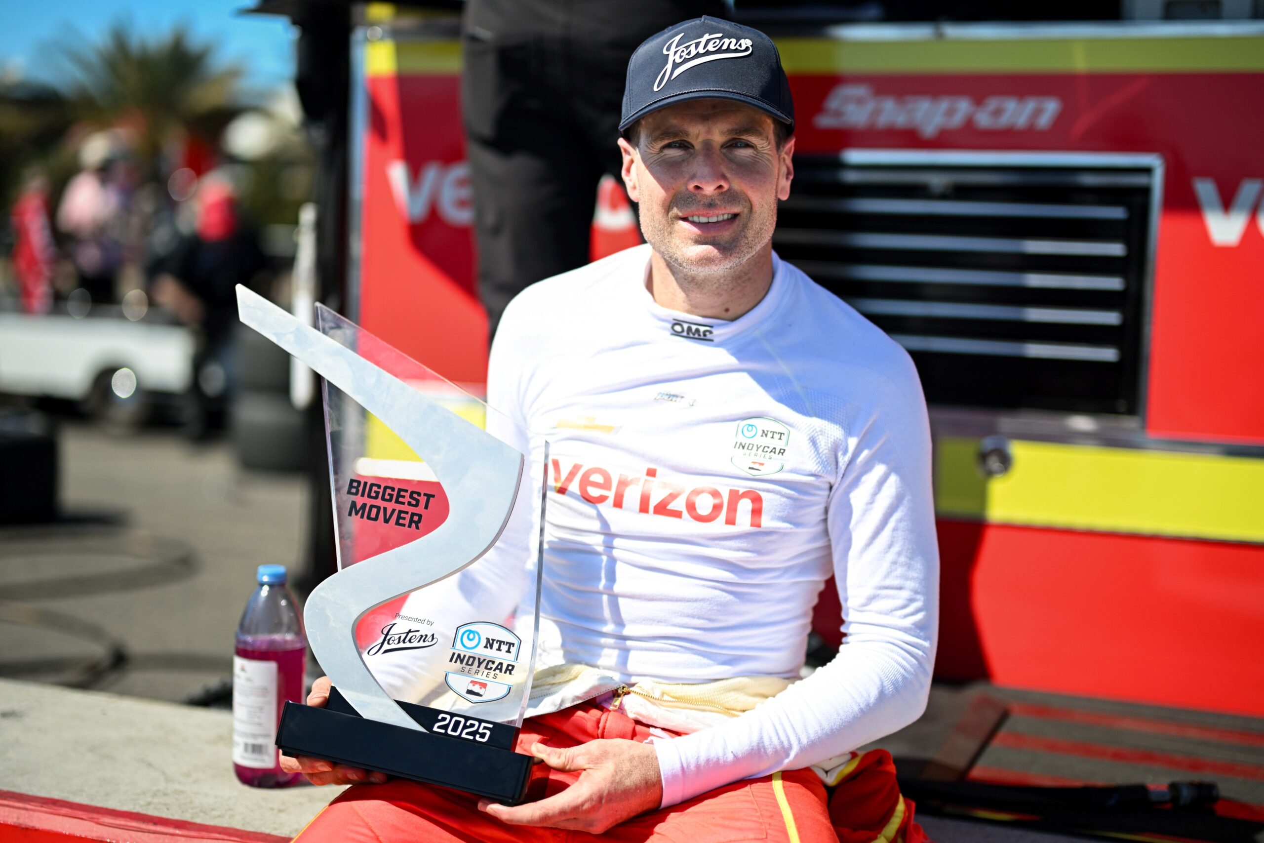 Will Power after the Thermal Club IndyCar race for Penske