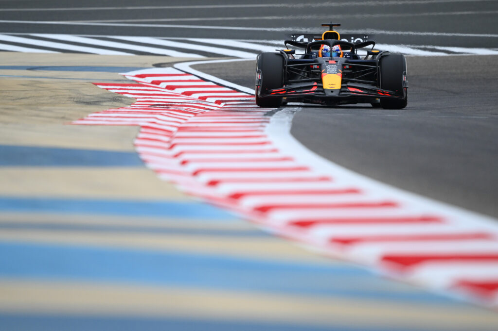 Max Verstappen running in pre-season testing